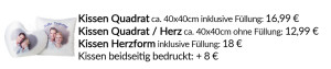 Fotokissen drucken lassen bei Foto Seitz