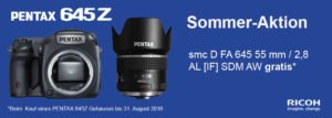 645z mit 55mm Objektiv Sommer-Aktion bis 31 August 2016