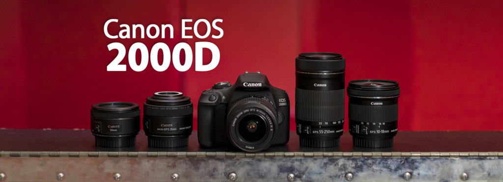 Canon EOS 2000D – Die ideale Spiegelreflexkamera für Einsteiger Canon EOS 2000D mit Objektiven bei Foto Seitz