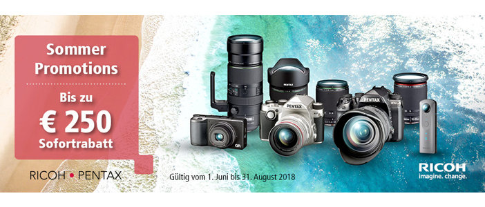 Pentax Sommer Promotions 2018 Banner der Pentax Sommer Promo 18 bei Foto Seitz