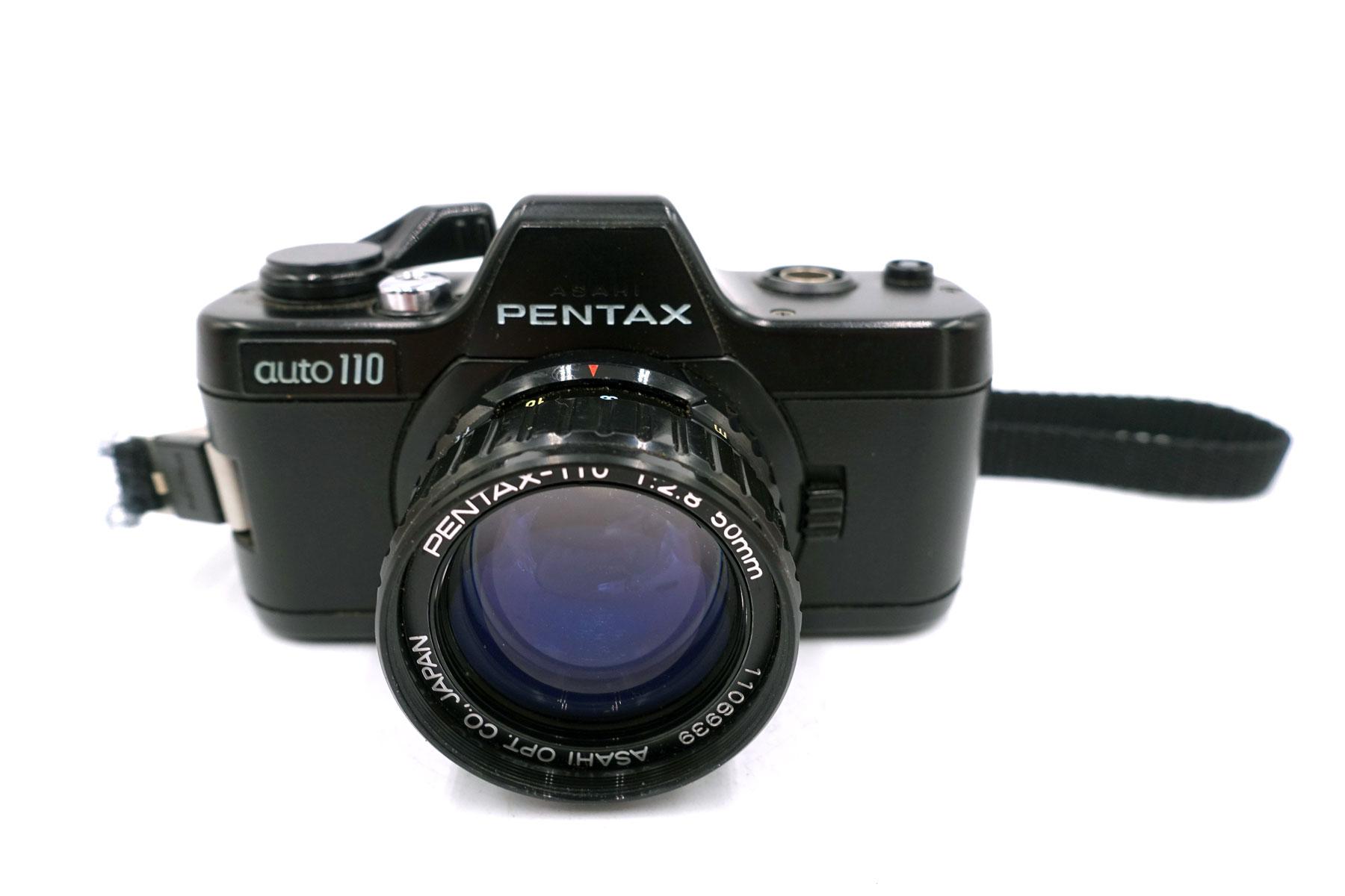 Pentax Auto 110 Set – kompakte Miniatur-SLR mit 18mm, 24mm & 50mm f/2.8 Objektiven – Bild 3