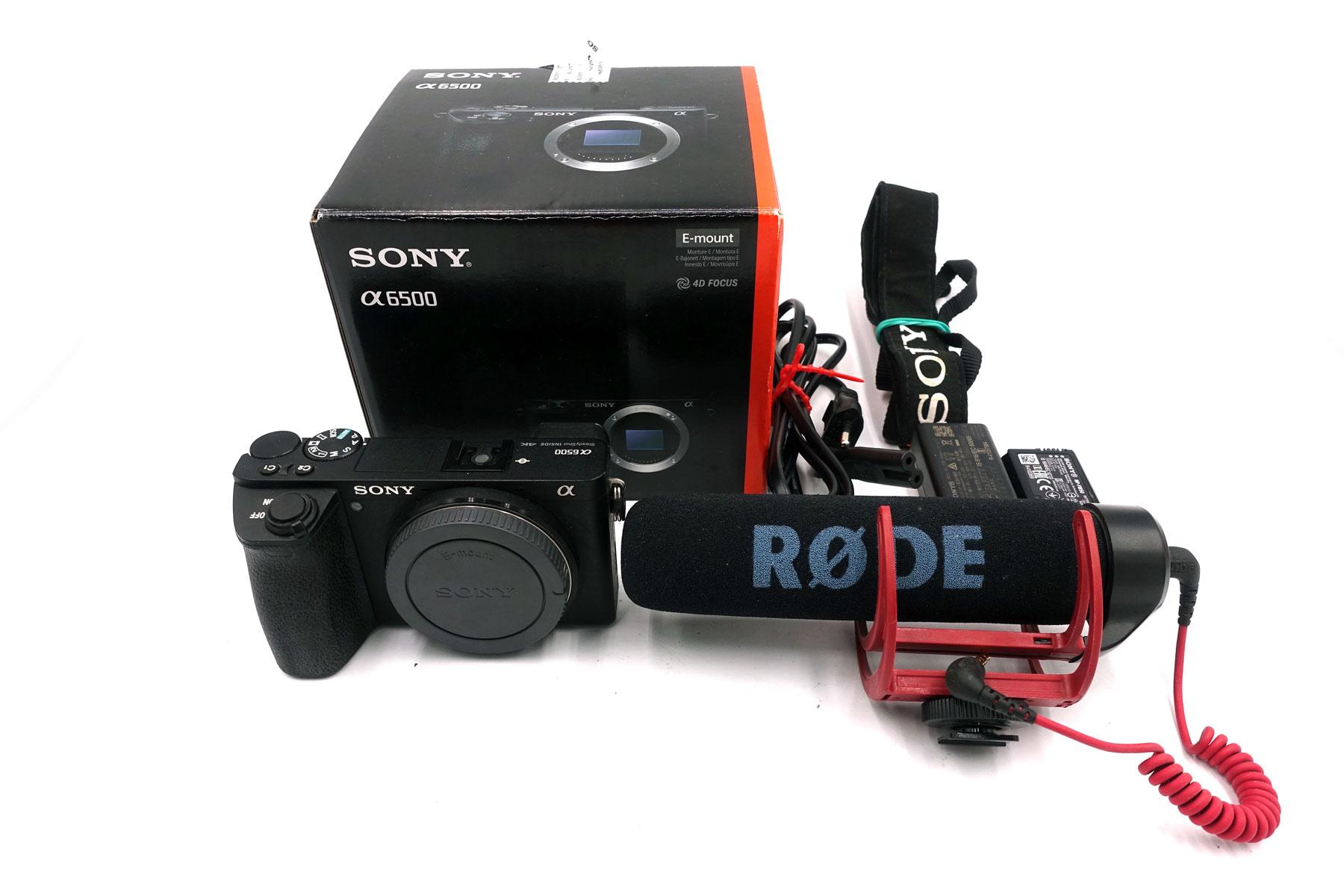 Sony Alpha 6500 – APS-C Systemkamera + Rode VideoMic GO (ca. 500 Auslösungen)