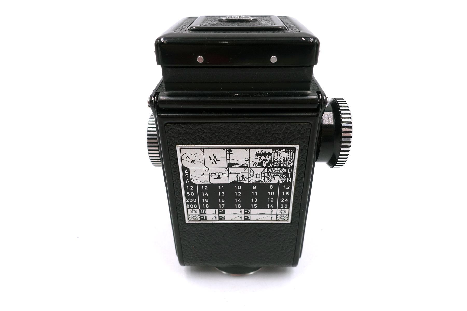 Rolleiflex 4x4 „Baby“ (1963) – mit Schneider Kreuznach Xenar 60mm f/3.5, Schwarz – Bild 4