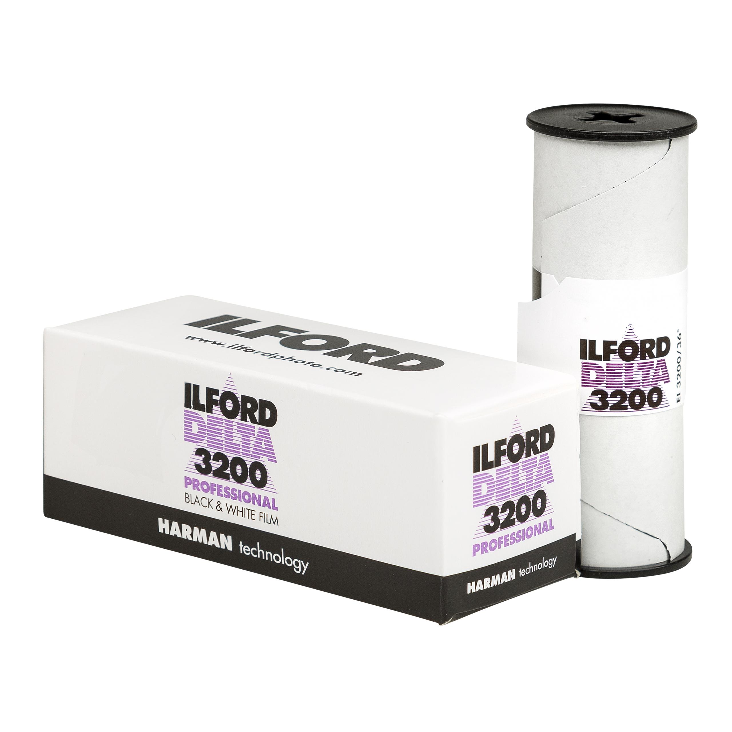 Ilford Delta 3200 – 120 Mittelformat Schwarzweißfilm (ISO 3200, Rollfilm)