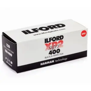 Ilford XP2 Super 400 – 120 Mittelformat Schwarzweißfilm (ISO 400, Rollfilm)