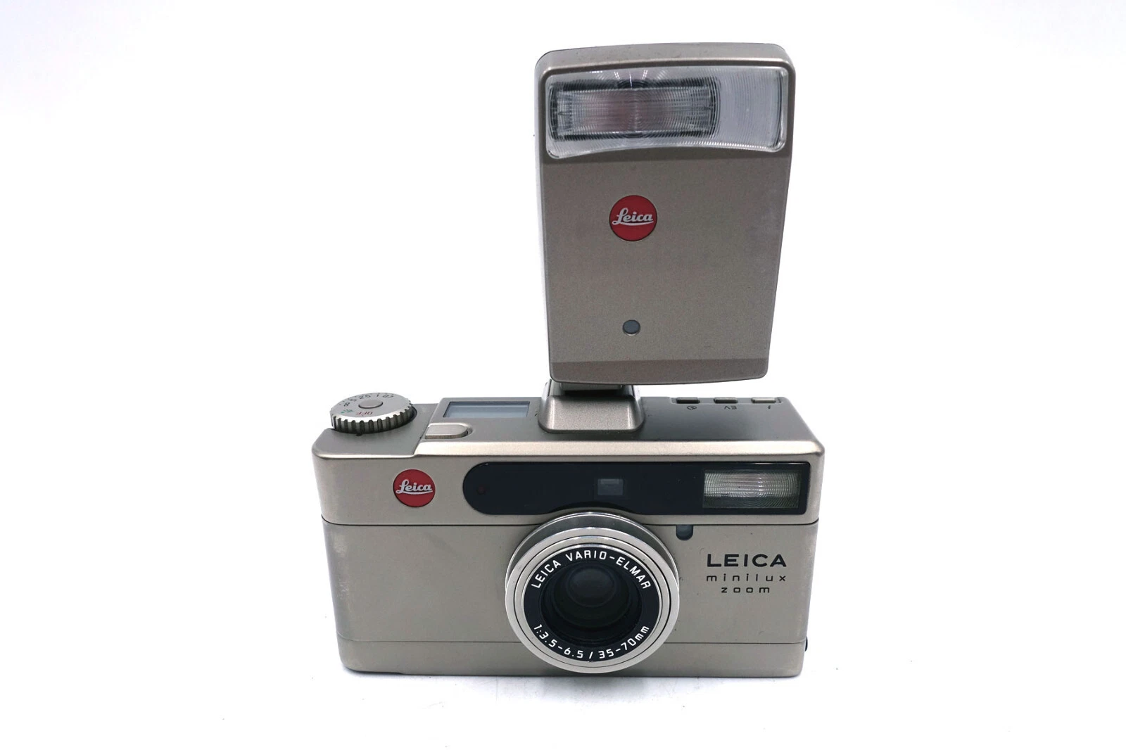 Leica Minilux Zoom + Leica CF Blitzgerät – 35mm Premium Kompaktkamera Set – Bild 3