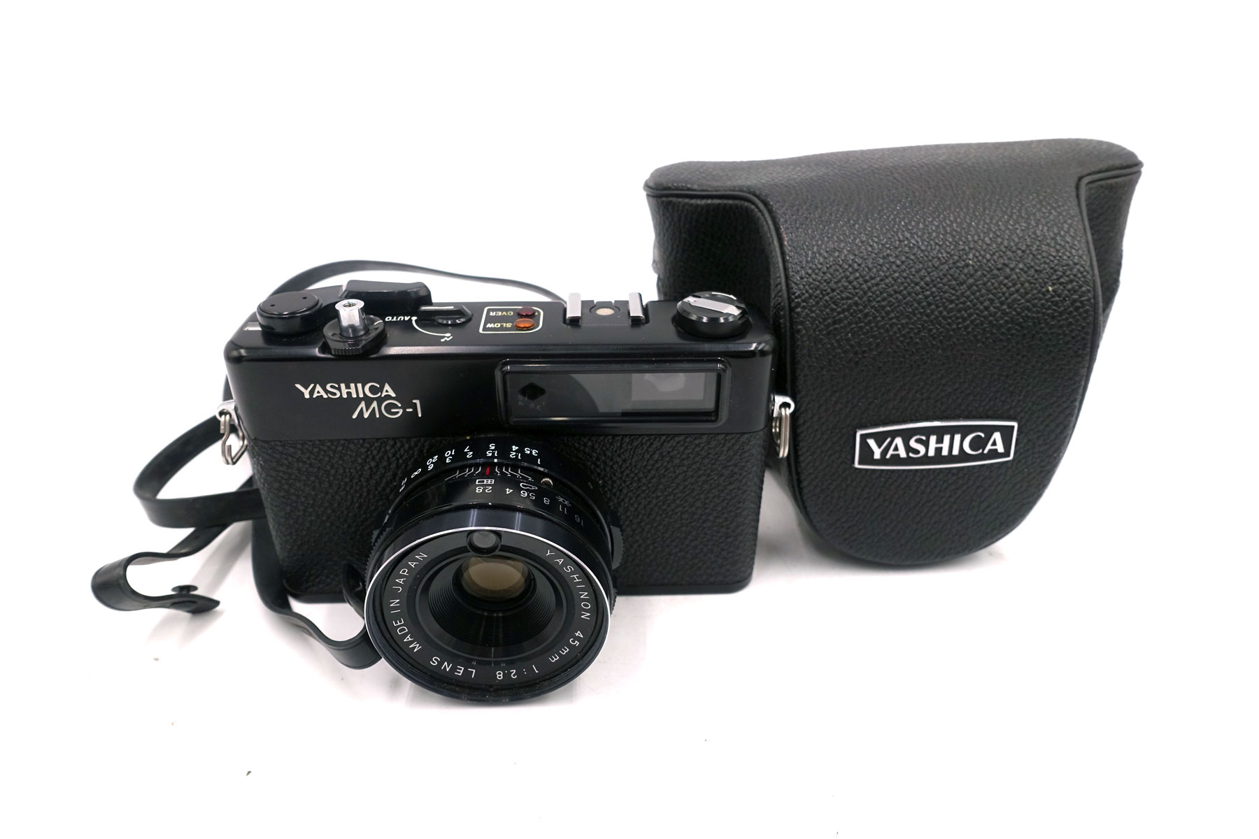 Yashica MG-1 mit Yashinon 45mm f/2.8 – Kompakte analoge Sucherkamera mit lichtstarkem Festobjektiv