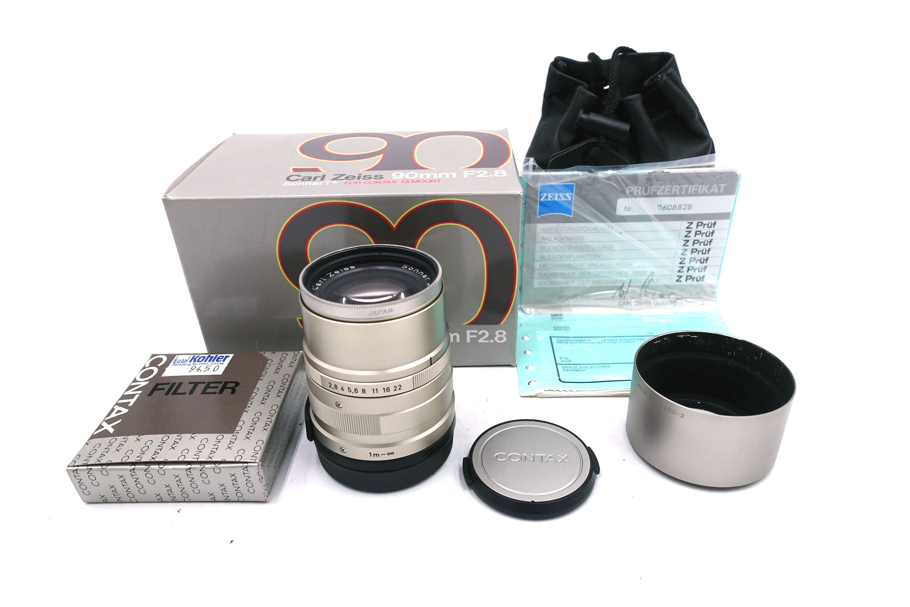 Carl Zeiss Sonnar T 90mm f/2,8 – Hochwertiges Teleobjektiv für Contax G*