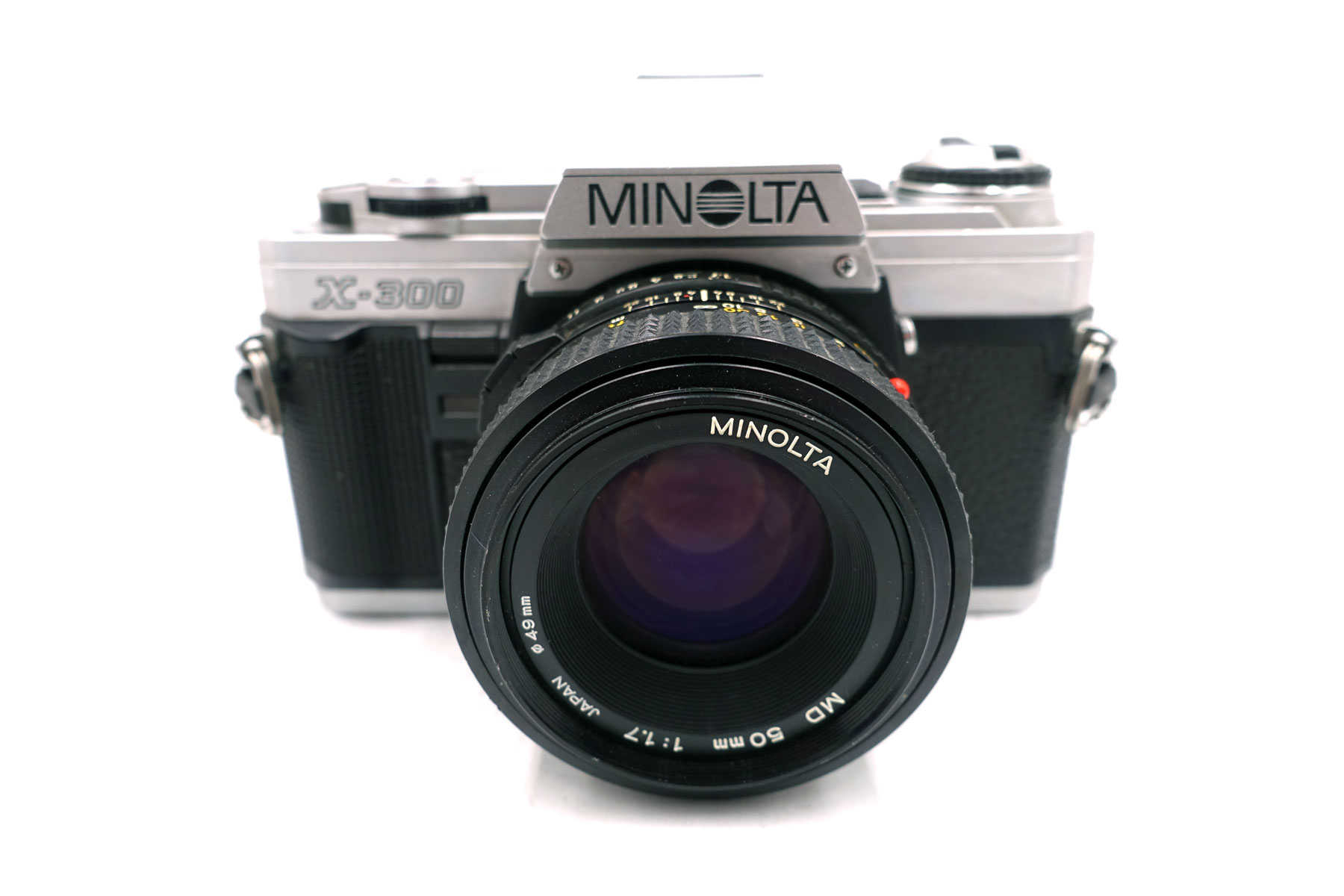 Minolta X-300 mit MD 50mm f/1,7 – Klassische analoge Spiegelreflexkamera – Bild 3