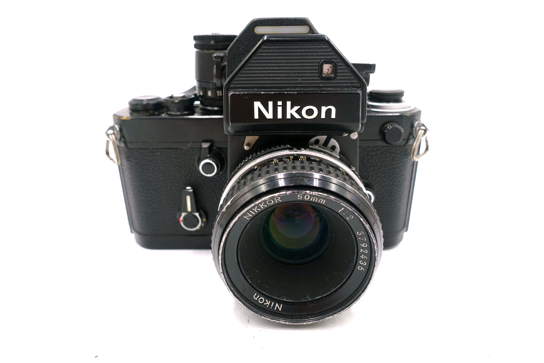 Nikon F2 Schwarz mit Nikkor 50mm f/2.0 – klassische Profi-Spiegelreflexkamera mit lichtstarkem Standardobjektiv – Bild 2