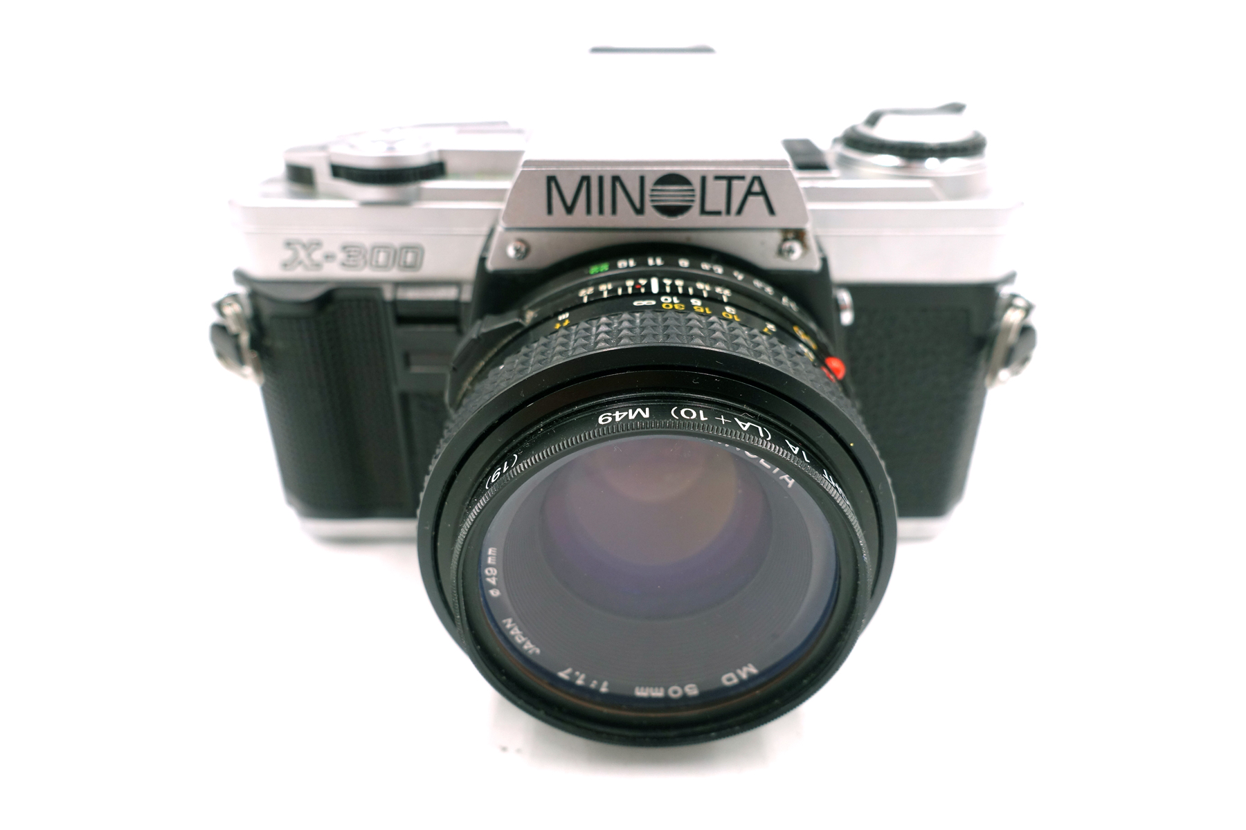Minolta X-300 + MD 50mm f/1.7 – klassische analoge Spiegelreflexkamera – Bild 2