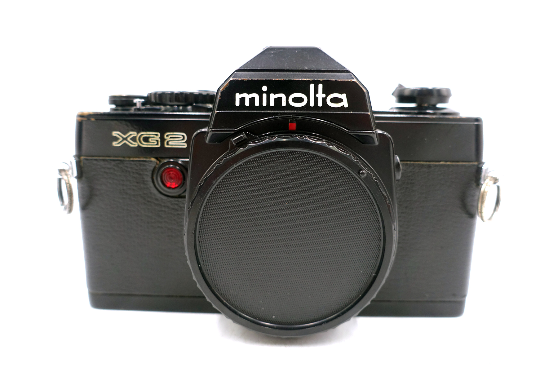 Minolta XG2 Gehäuse schwarz – klassische analoge SLR-Kamera