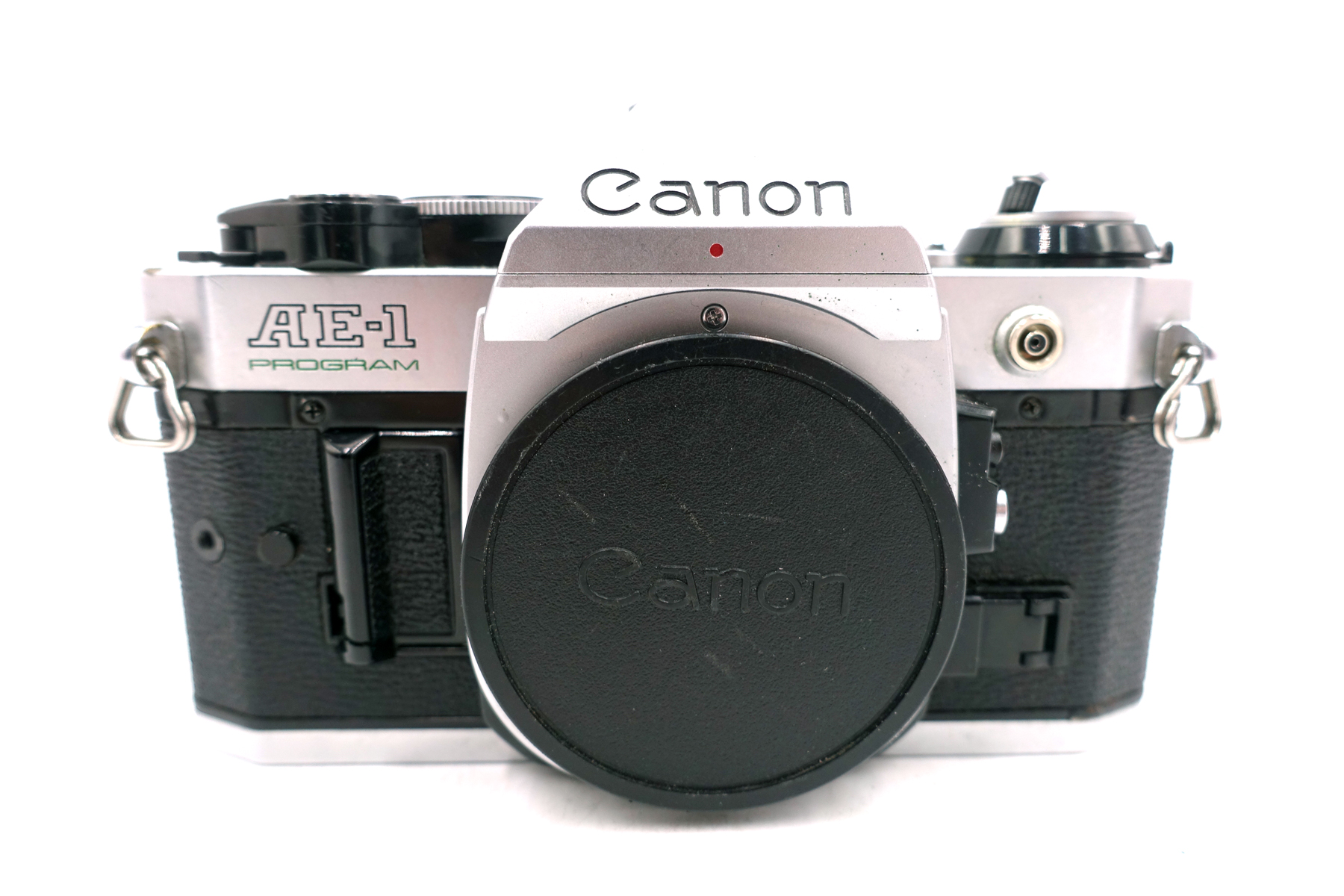 Canon AE-1 Program chrom – klassische analoge Spiegelreflexkamera