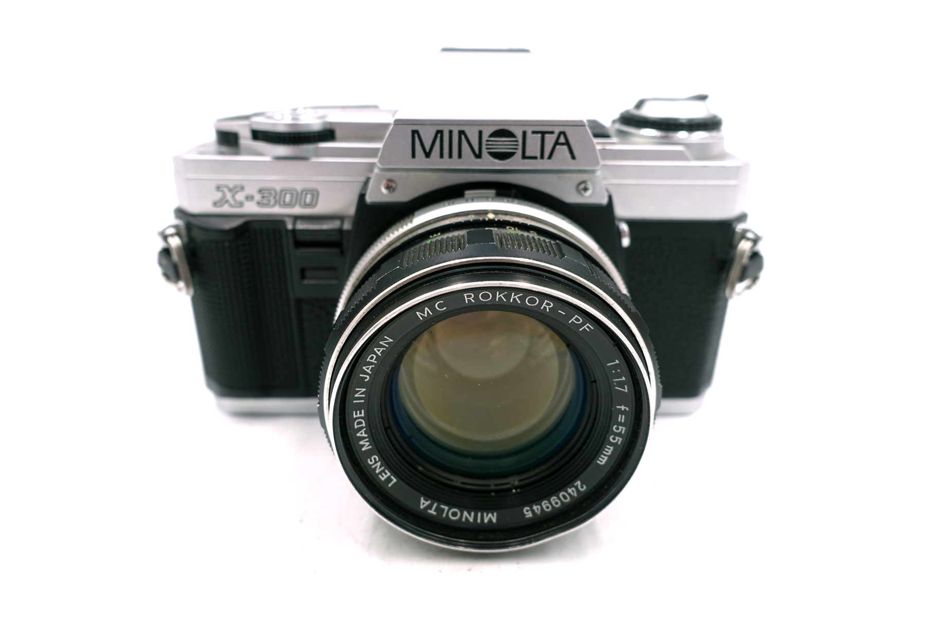 Minolta X-300 mit MC Rokkor-PF 55mm f/1.7 – klassische analoge Spiegelreflexkamera – Bild 2