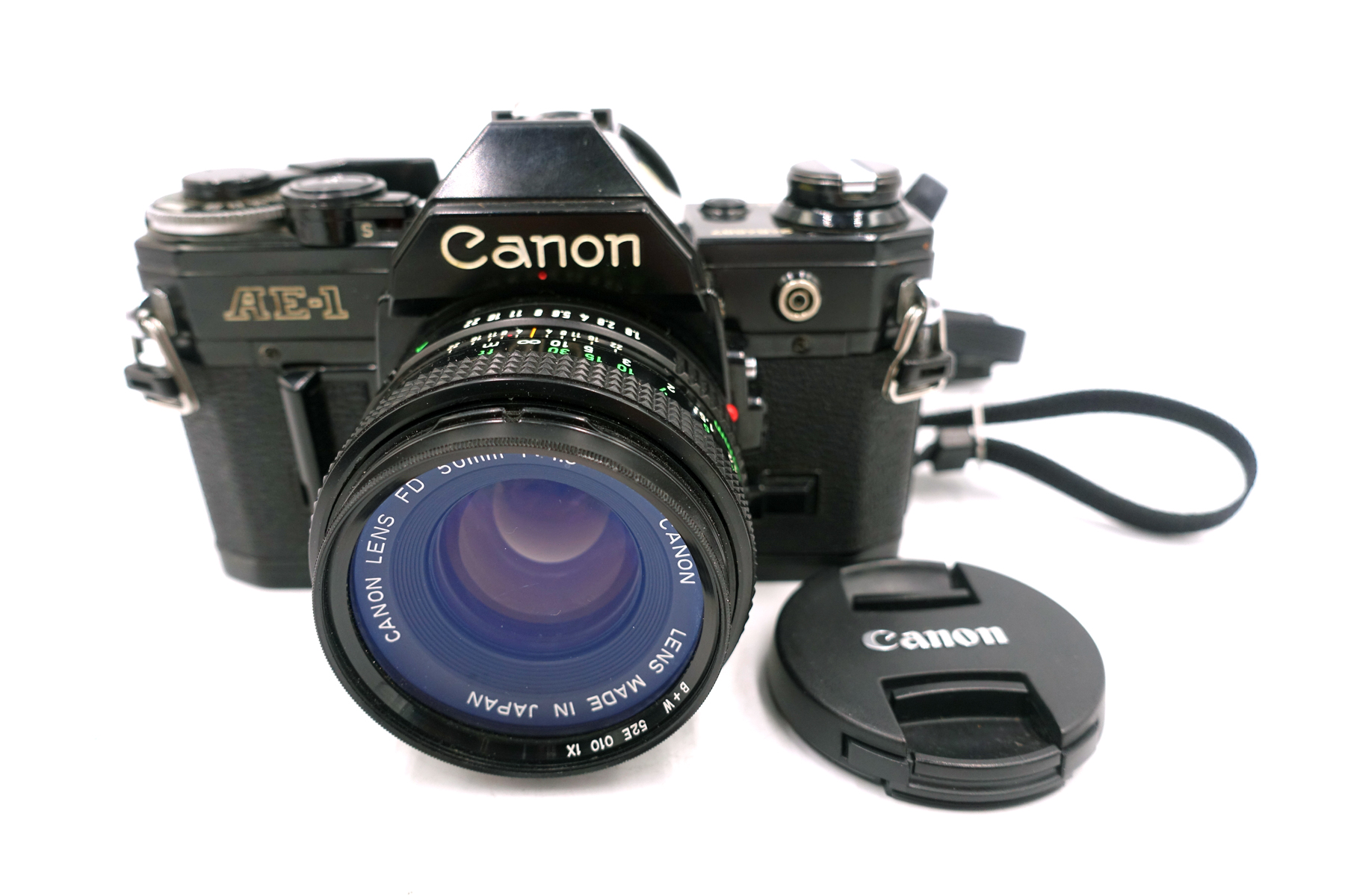 Canon AE-1 Black mit FD 50mm f/1.8 – analoge SLR Kamera für 35mm Film – Bild 2