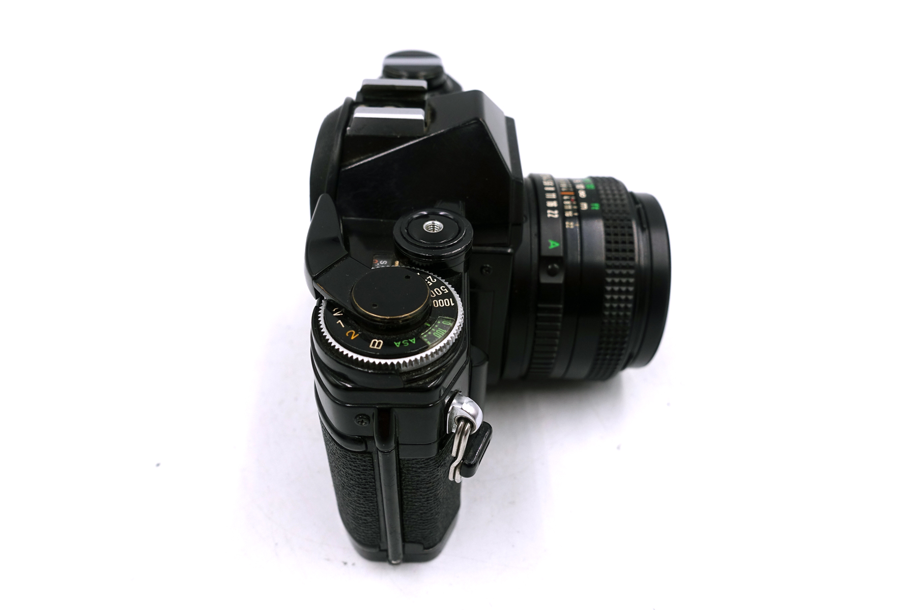 Canon AE-1 Black mit FD 50mm f/1.8 – analoge SLR Kamera für 35mm Film – Bild 3