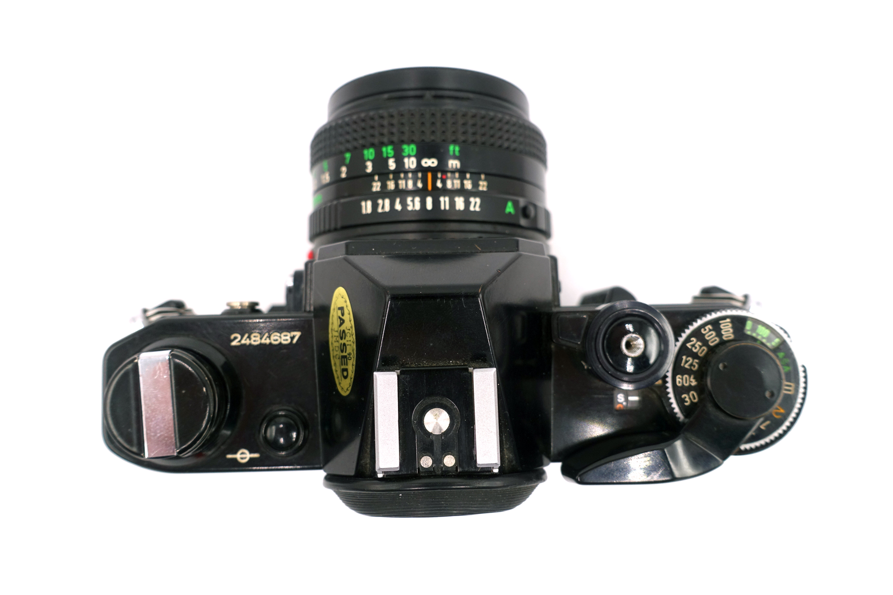 Canon AE-1 Black mit FD 50mm f/1.8 – analoge SLR Kamera für 35mm Film – Bild 5