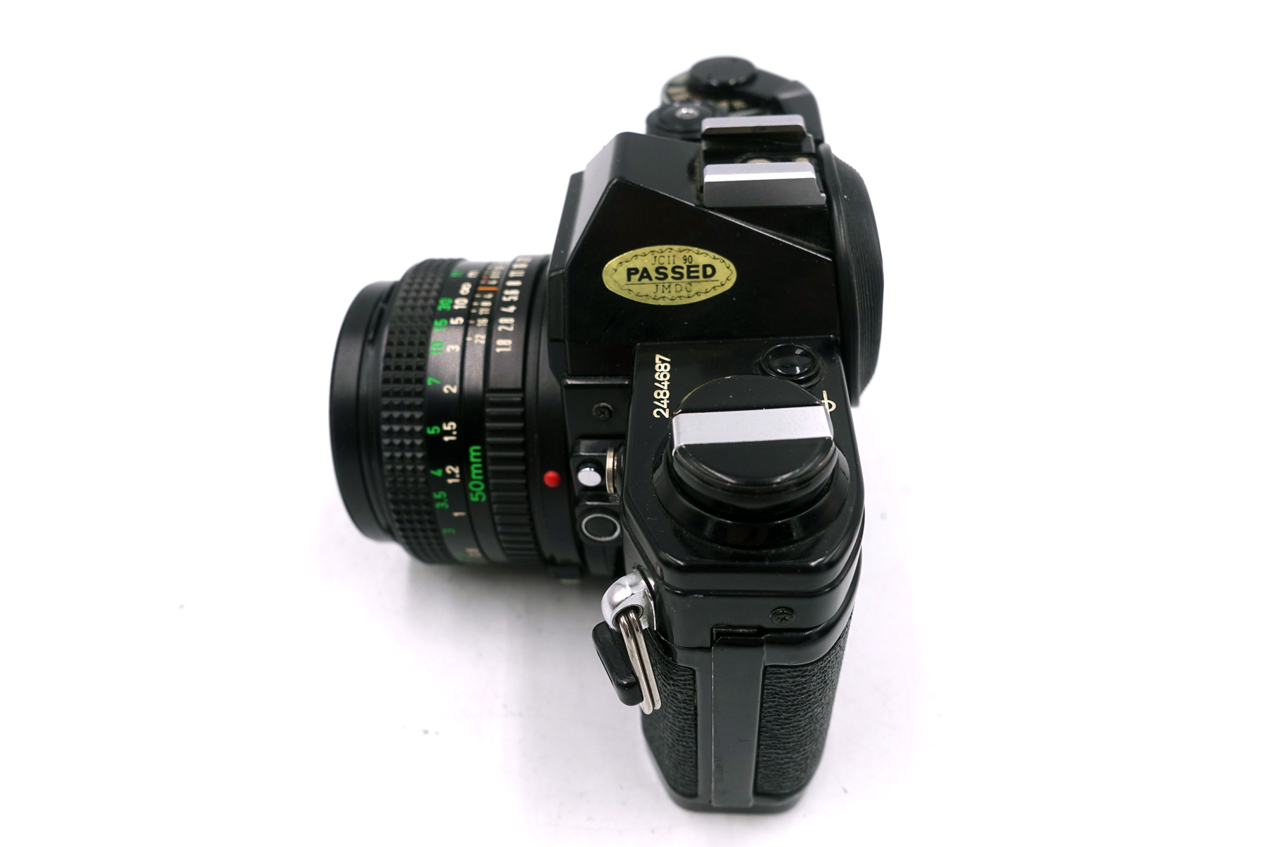 Canon AE-1 Black mit FD 50mm f/1.8 – analoge SLR Kamera für 35mm Film – Bild 6