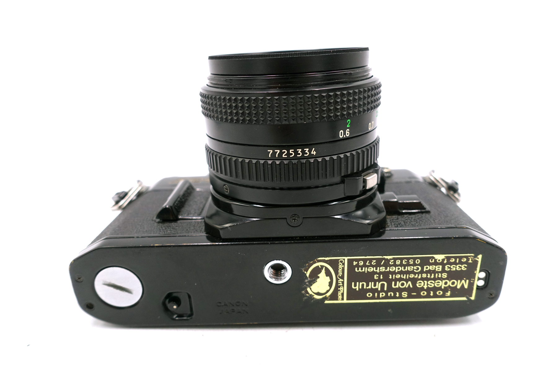 Canon AE-1 Black mit FD 50mm f/1.8 – analoge SLR Kamera für 35mm Film – Bild 7