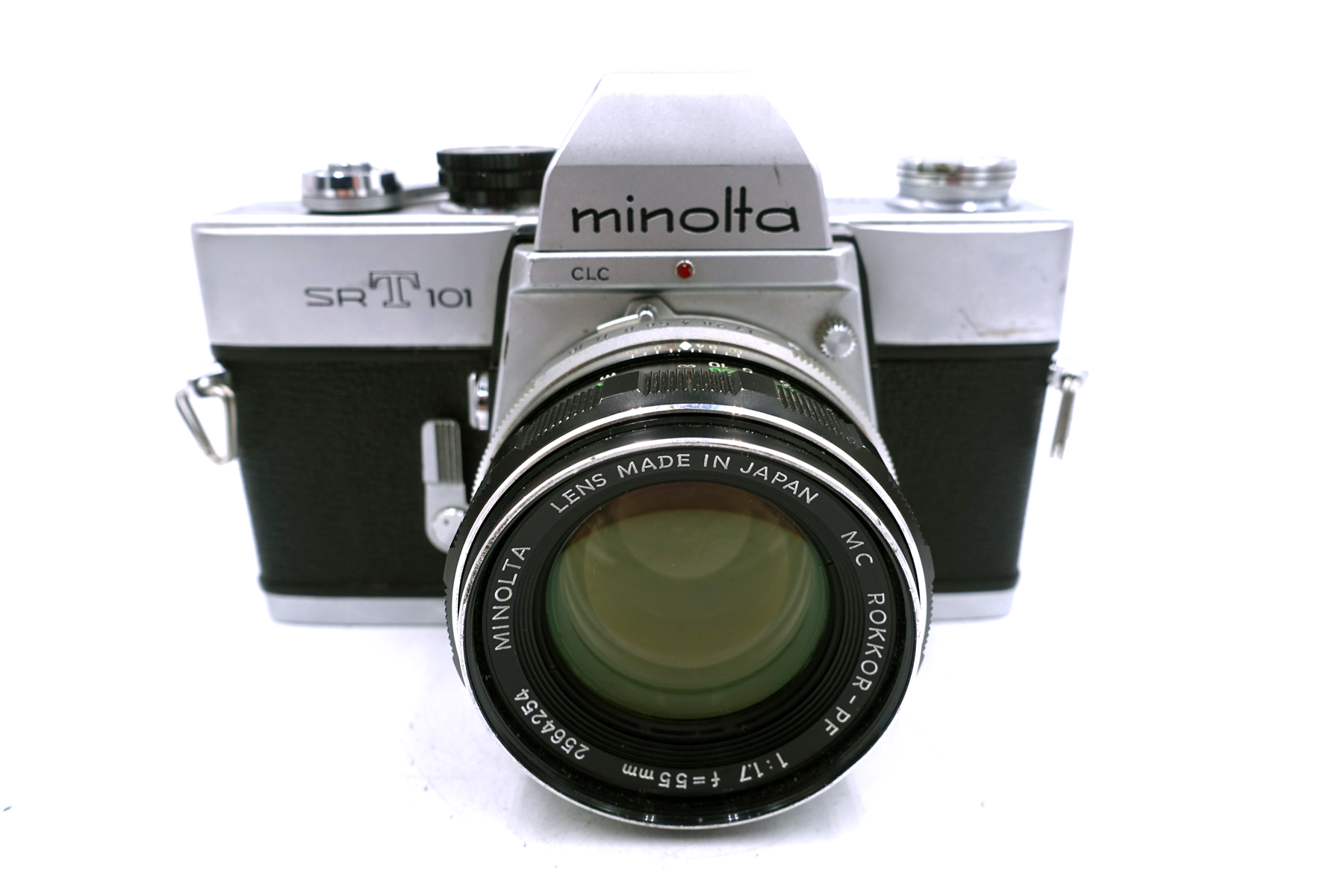 Minolta SRT101 mit MC Rokkor-PF 55mm f/1.7 – klassische analoge Spiegelreflexkamera