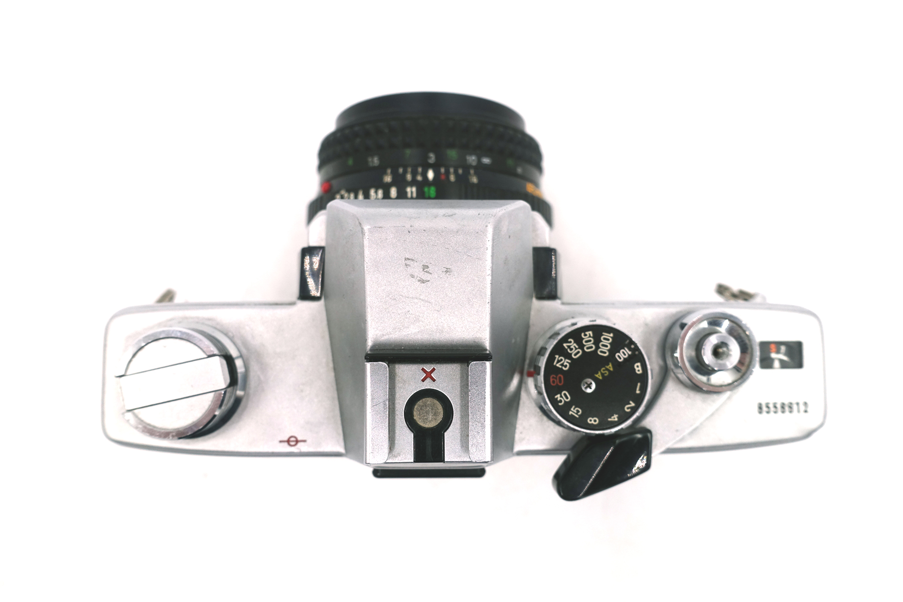 Minolta SRT100X mit MD Rokkor 45mm f/2.0 – klassische analoge Spiegelreflexkamera – Bild 4